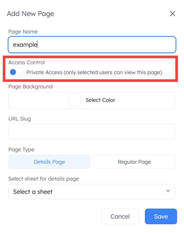 Details Page