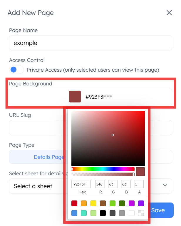 Details Page