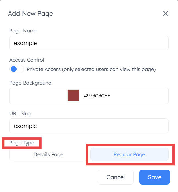 Regular Page
