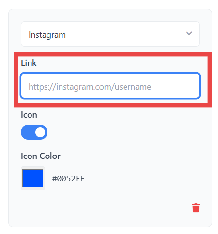 Social Icons Link